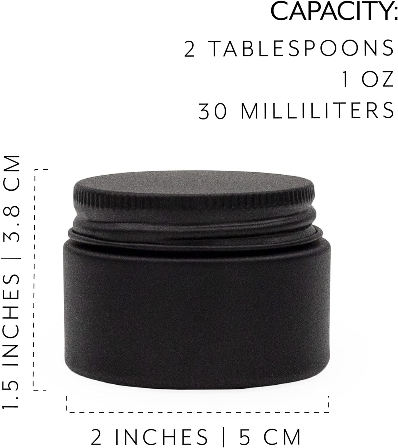 Darware 15-Milliliter Glass Balm Jars (24-Pack, Black), 1/2 oz Tiny Cosmetic Jars with Lined Black Metal Lids - Image 8